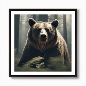 Bear In The Forest 18 Art Print