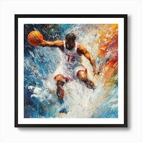 Basketball Player Art Art Print