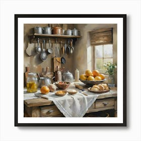 Vintage farmhouse kitchen #1 Art Print