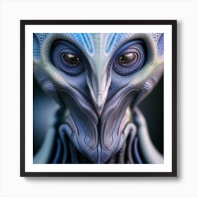 Alien Face 3 Art Print