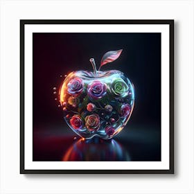 Apple With Roses 1 Art Print