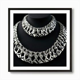 Product Shot Rhinestone Necklace Art Print