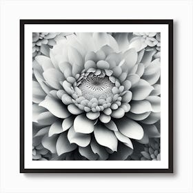 Abstract Flower Art Print