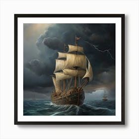 Stormy Seas.15 Art Print