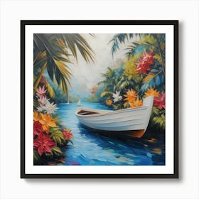 Boat In The Water Art Print