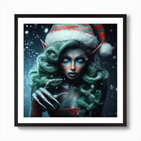 Christmas Elf 3 Art Print