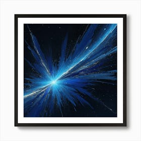 Space Burst abstract Art Print