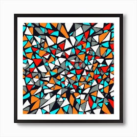 Abstract Mosaic Pattern 1 Art Print