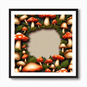 Mushroom Frame 21 Art Print