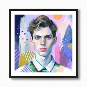 Portrait Of A Young Man 1 Art Print