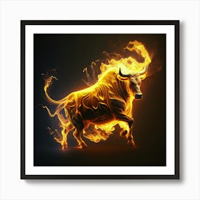 Bull In Flames Affiche