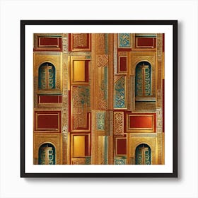 Egyptian Doors Art Print