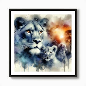 Creative Wild Animal Representation 14 Art Print