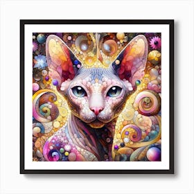 Sphynx-cat 2 Art Print