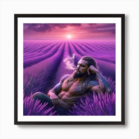 Lavender Field Art Print