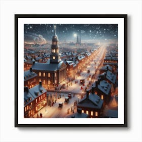 Christmas In Philadelphia Art Print