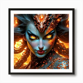 Demon Goddess pln Art Print