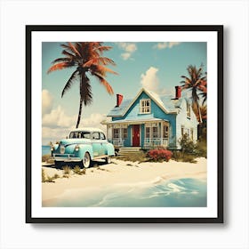 House On The Beach Art Print