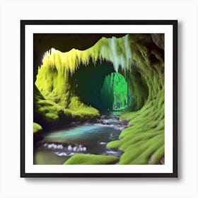 Mossy Cave 3 Art Print