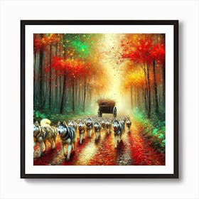 An attractive image of a forest. Art Print