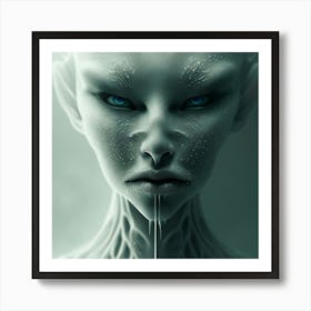 Alien Face Art Print