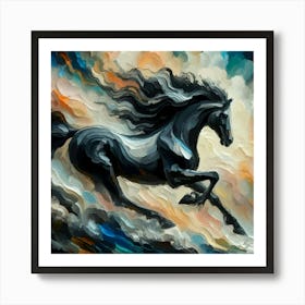 Galloping Horse 001 001 Copy Art Print