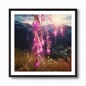 Flowers In The Mountains Art Print