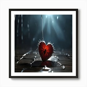 A Heart Stuck In A Spider S Web Groans And Sufferers Poster