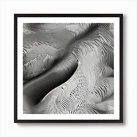 Abstract Wavy Lines Art Print