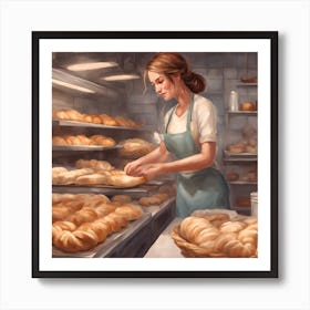 Bakery Girl 1 Art Print