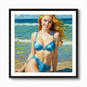 Sexy Blonde 1 Art Print