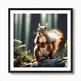 Squirrel In The Forest 251 Poster