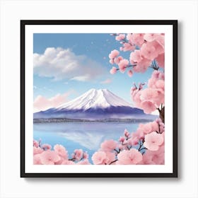 Pink Cherry Blossoms Art Print