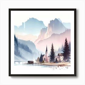 Landscape Painting 79 Art Print