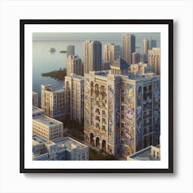 City By The Sea Art Print