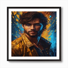 Young Man In A Jacket Art Print