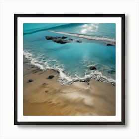 Incoming Tide, White Surf on a Calm Sea 3 Art Print