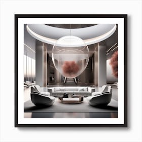 Create A Cinematic, Futuristic Appledesigned Mood With A Focus On Sleek Lines, Metallic Accents, And A Hint Of Mystery 1 Art Print