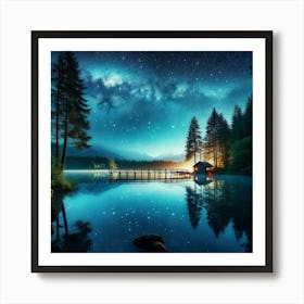 Night In The Forest 2 Art Print