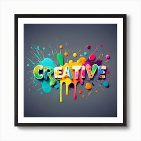 Creative Lettering Art Print