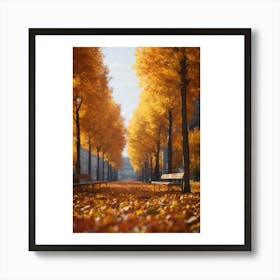 Autumn Trees 1 Art Print