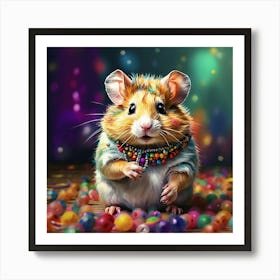 Hamster Art Art Print