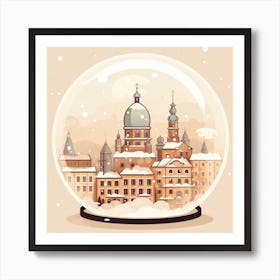 Krakow Poland 1 Snowglobe Art Print