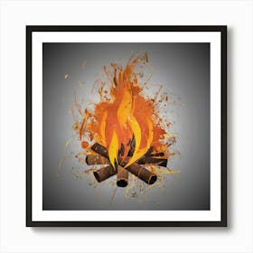 Campfire Art Print