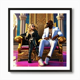 King And Queen 2 Art Print