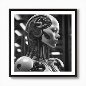 Cyborg Woman 95 Art Print