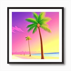 Beach Sunset 1 Art Print