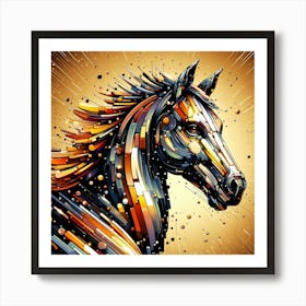 Creative Horse Beauty Illustration Nr 276 Art Print