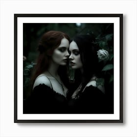 Gothic Women 2 Art Print