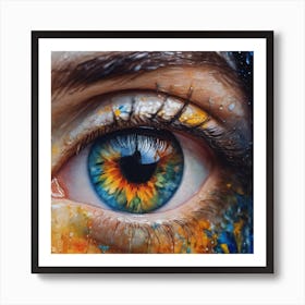 Colorful Eye Art Print